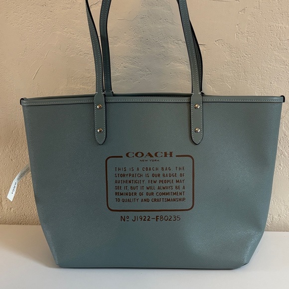 Coach Reversible City Print, Party Owl Print. NWT - Picture 7 of 14